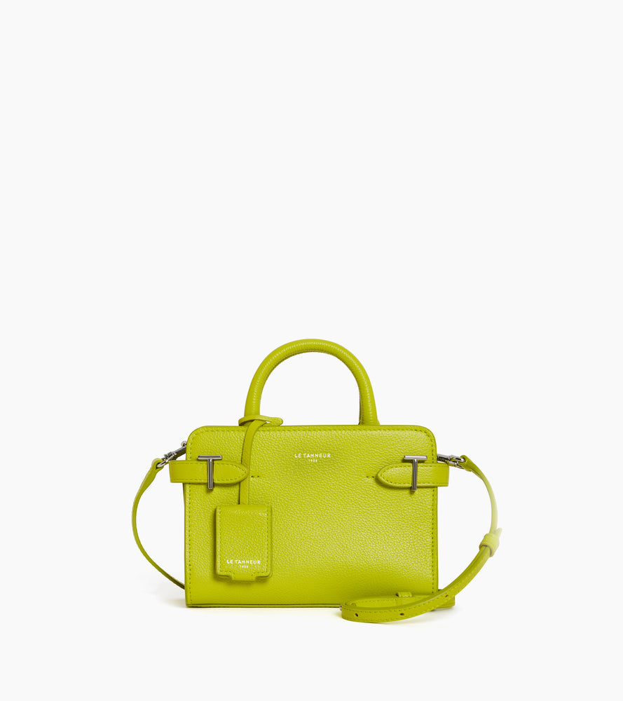 Le Tanneur EMILIE ミニパテントレザーハンドバッグ Emilie small handbag in grained leather Tan Brown