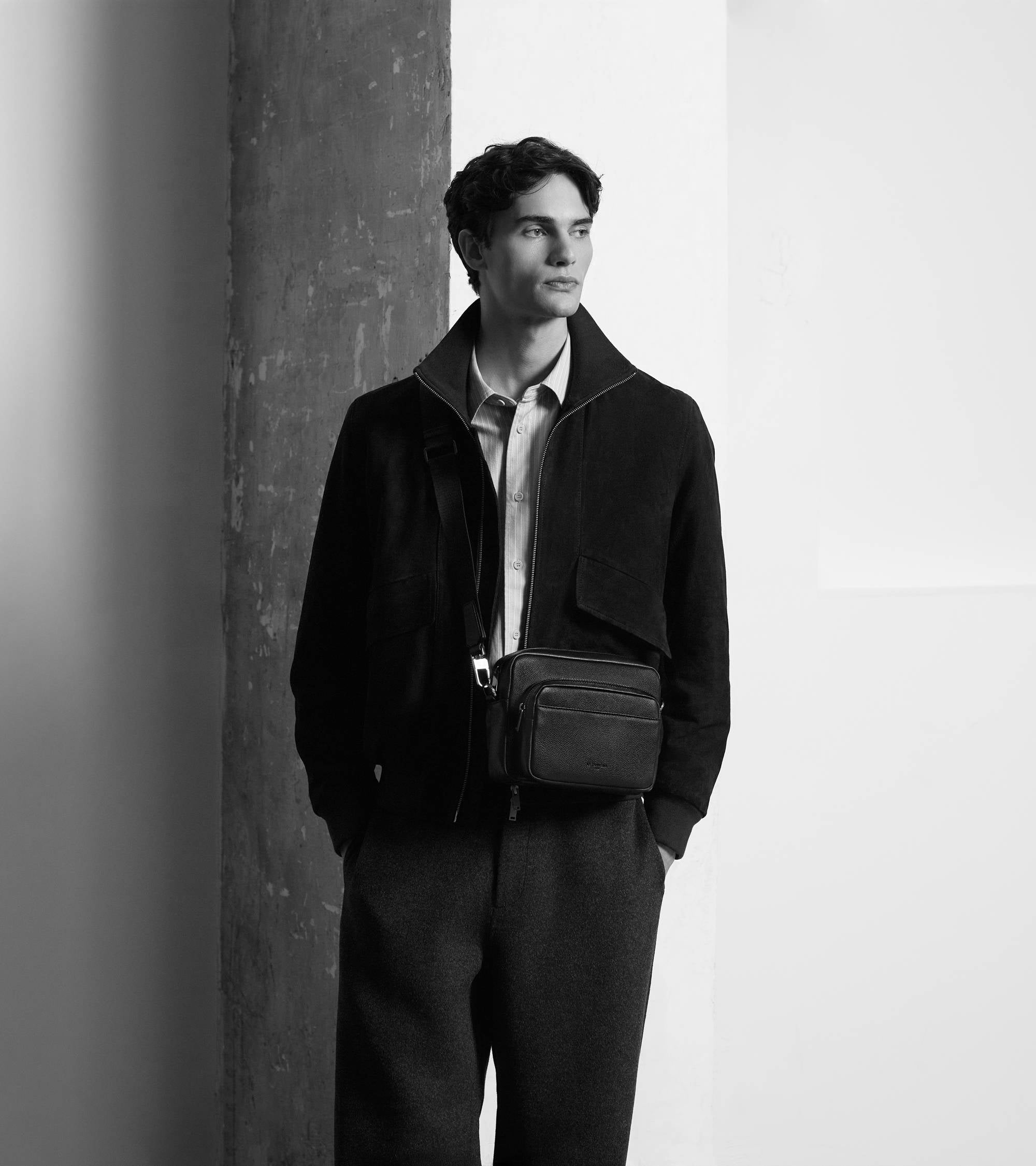 Marceau small shoulder bag in grained leather