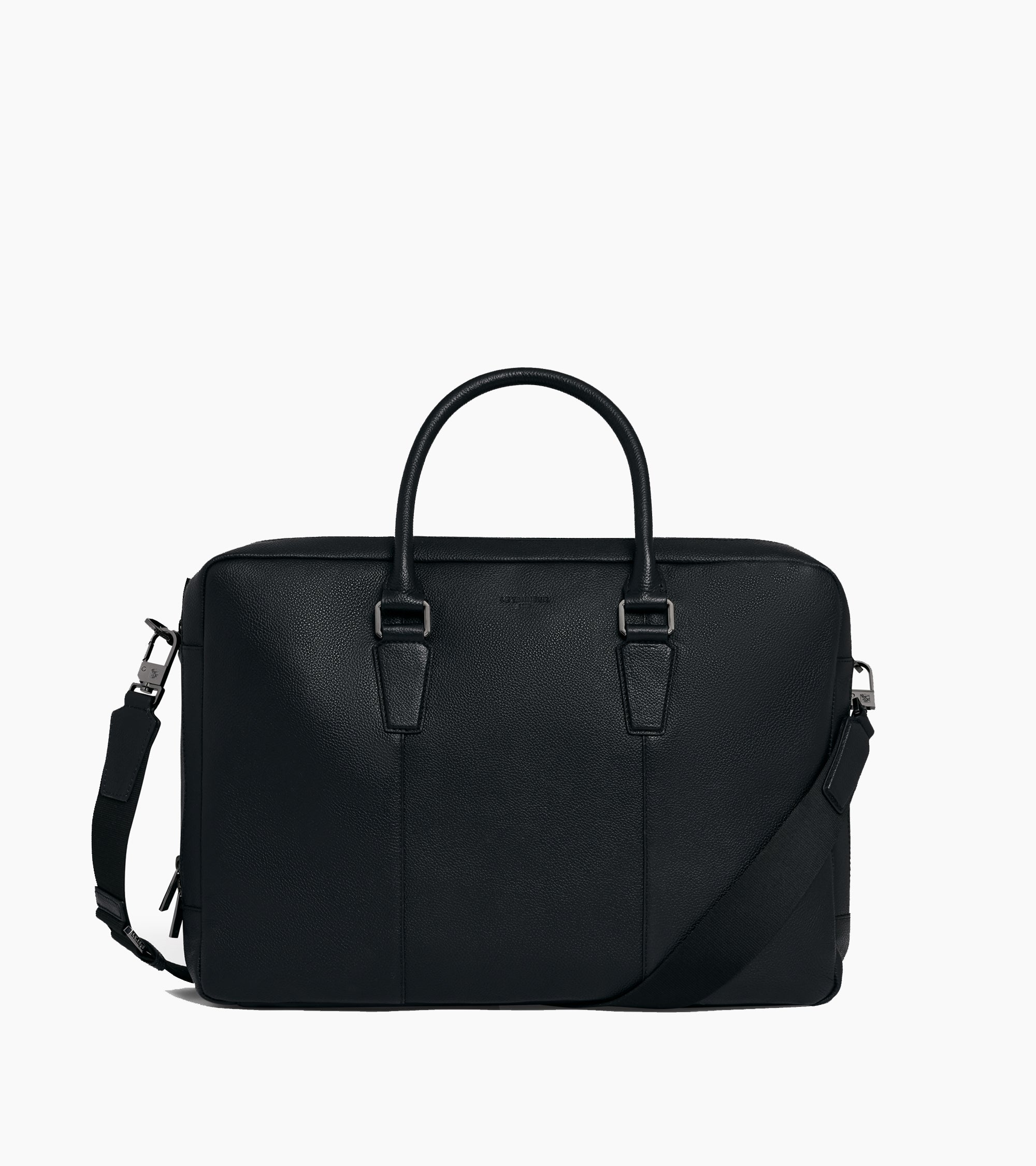 Marceau 17" large model briefcase in grained leather