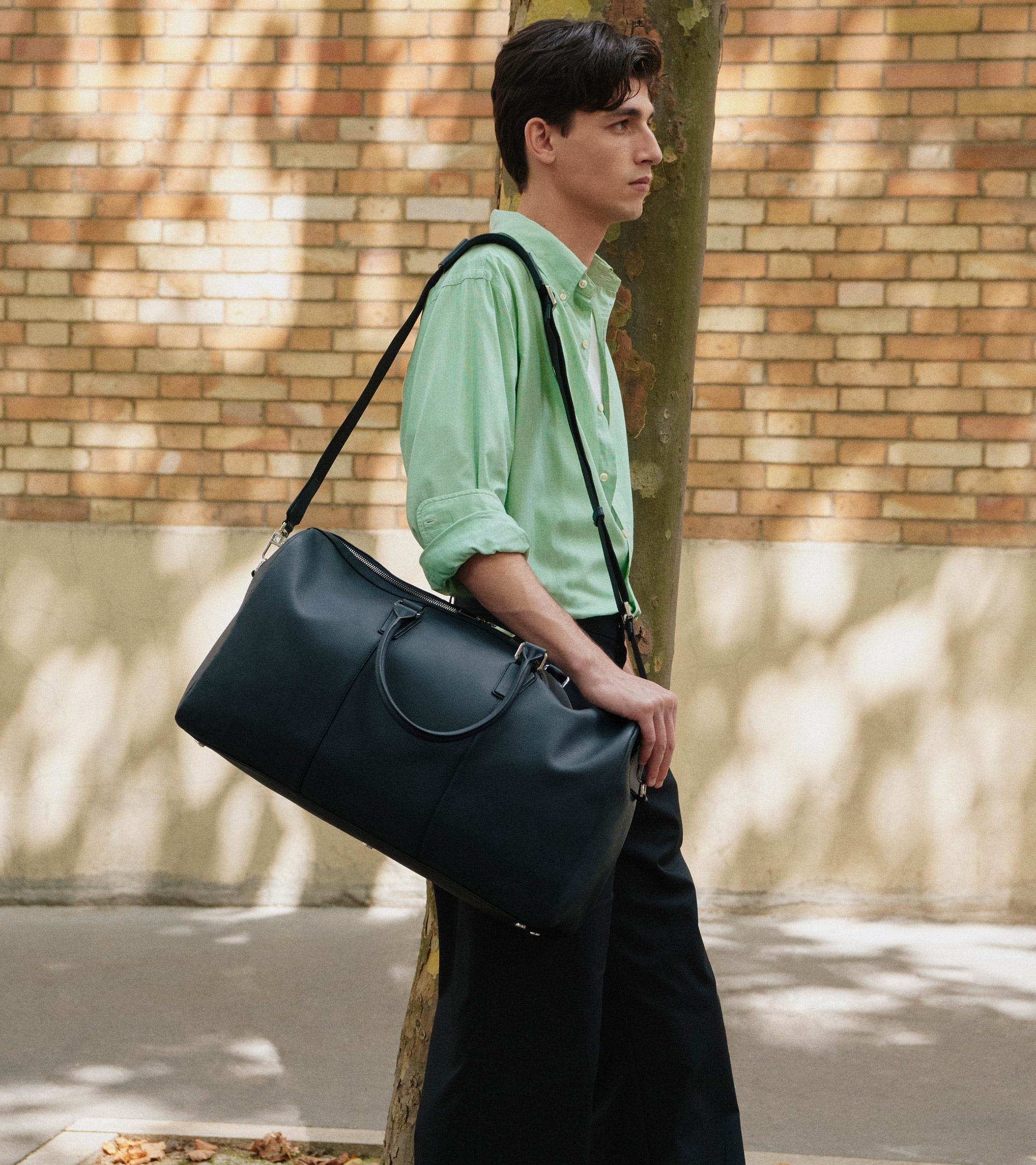 Marceau 48-hour travel bag in grained leather