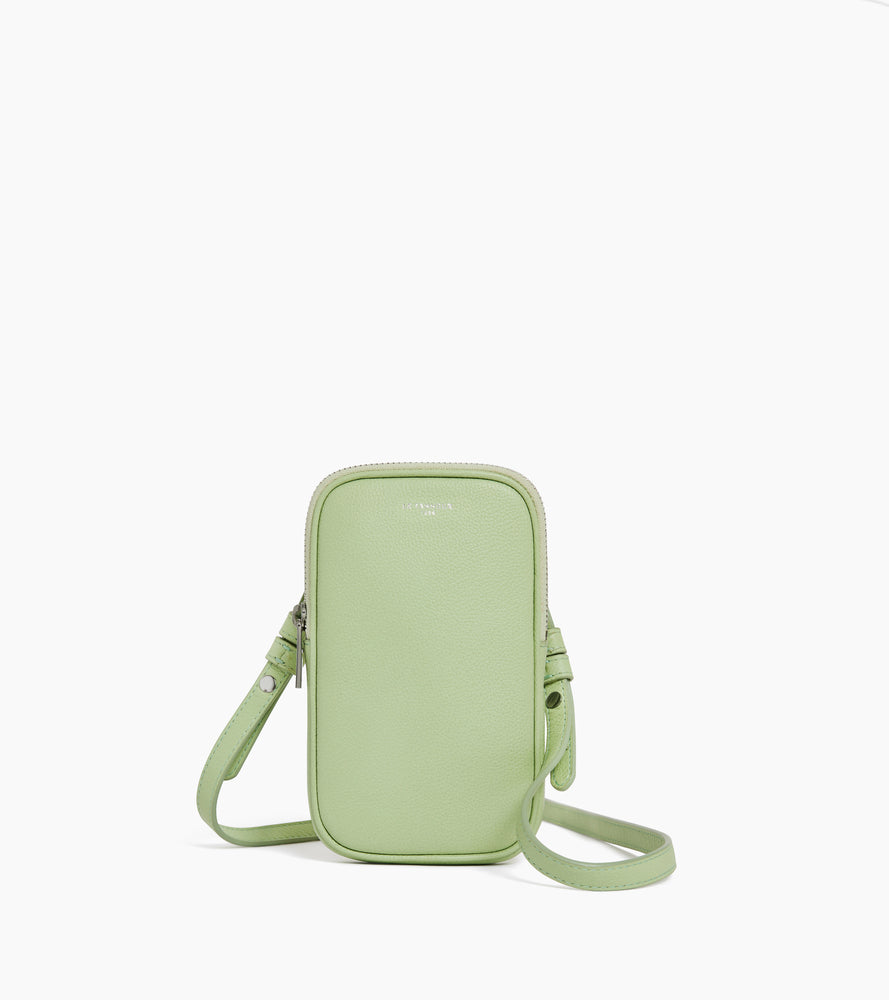 Emile phone case in grained leather