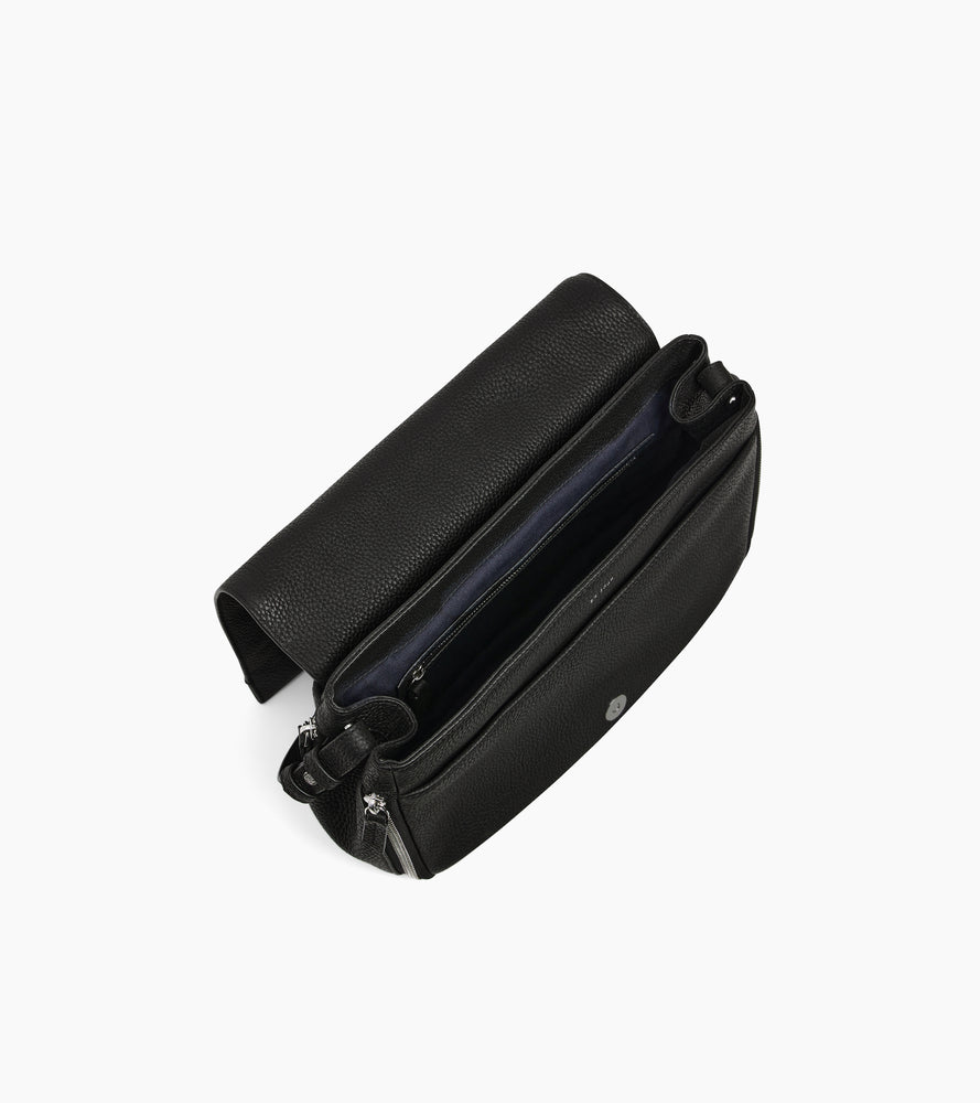 Sac bandoulière moyen modèle Aurore en cuir grainé