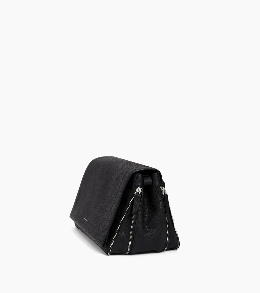 Sac bandoulière moyen modèle Aurore en cuir grainé