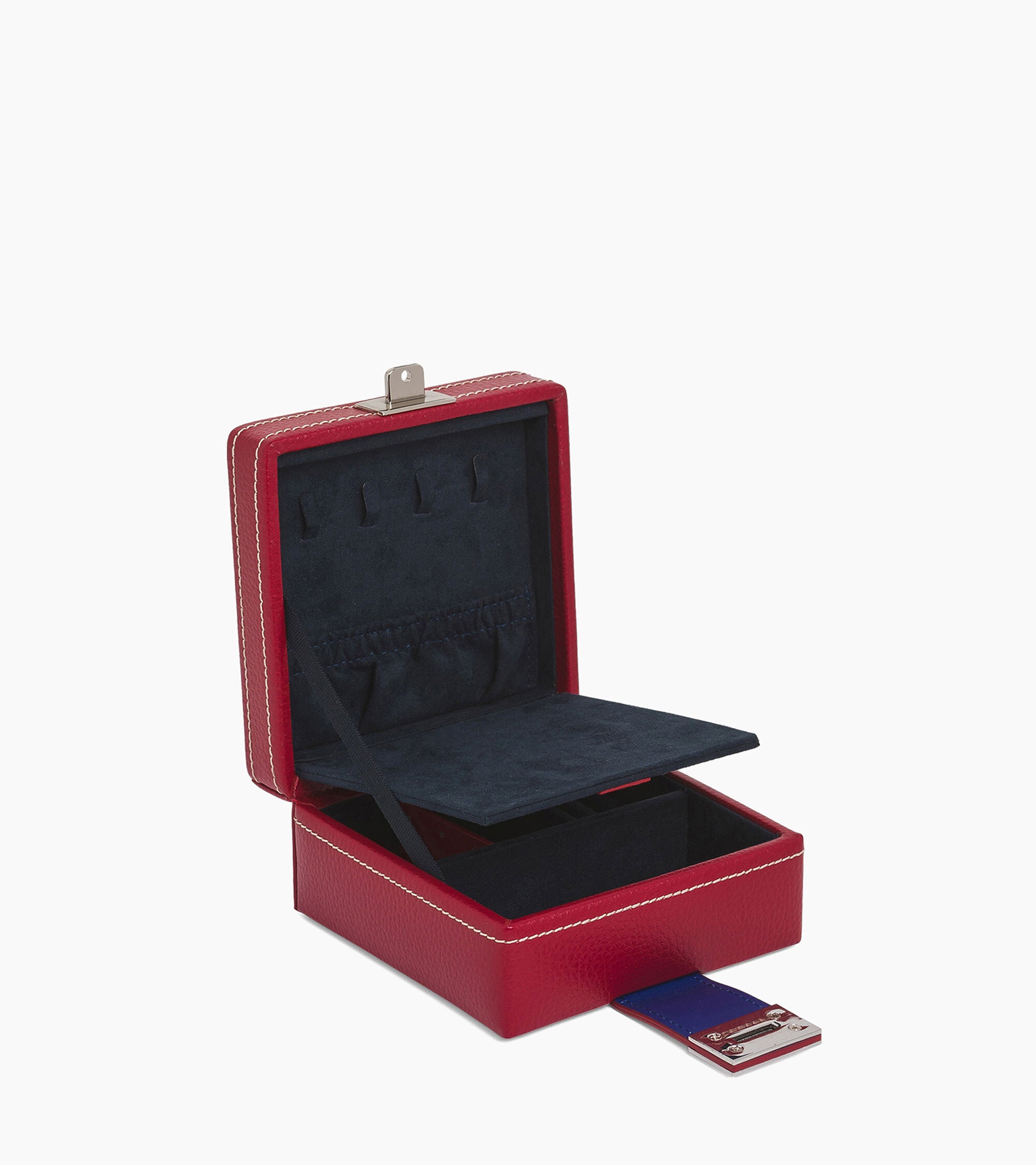 Schmuckkasten aus Leder für Reisen