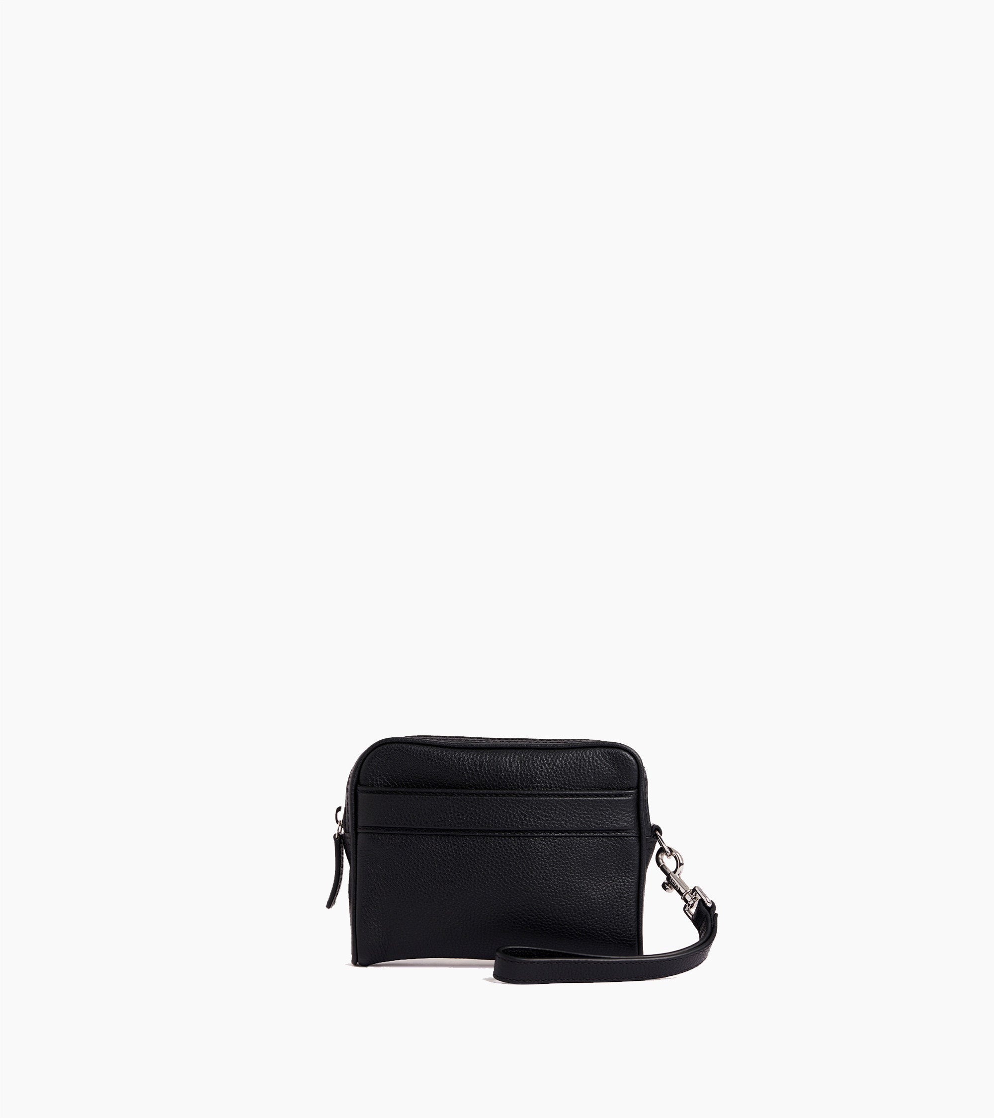 Kleine Tasche Charles aus genarbtem Leder mit abnehmbarer Handschlaufe
