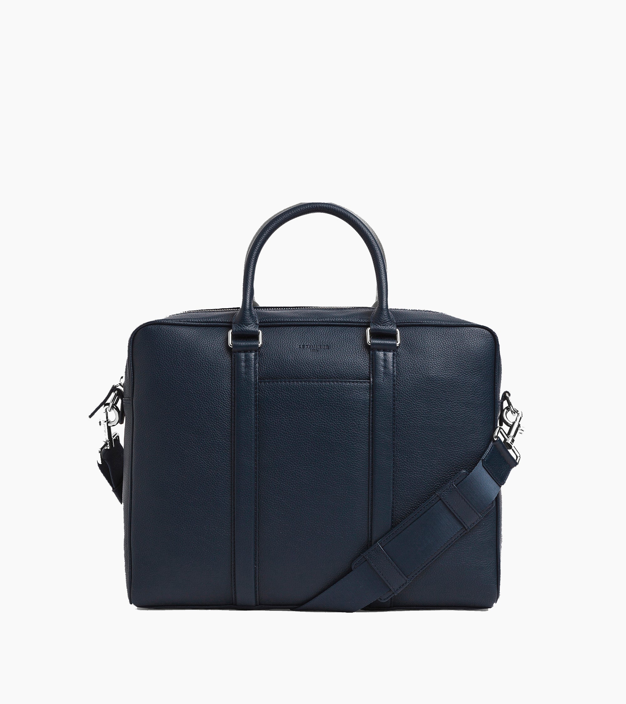 17" Charles Aktentasche aus genarbtem Leder mittleres Modell