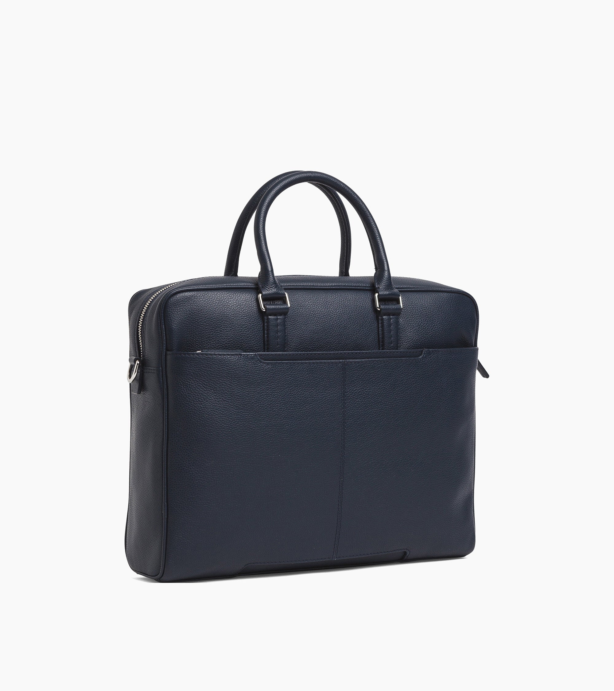 17" Charles Aktentasche aus genarbtem Leder mittleres Modell