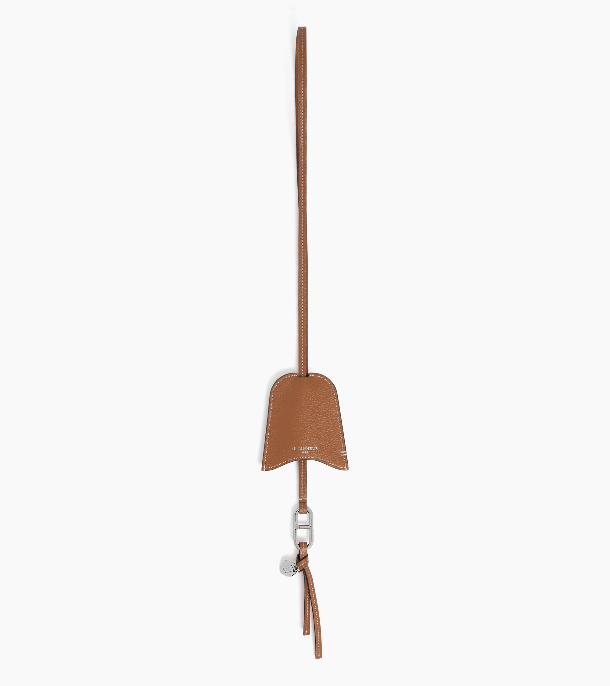 Etui clés charms en cuir grainé