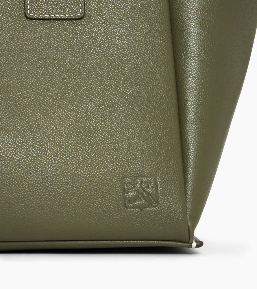Grand sac cabas Elena en cuir grainé
