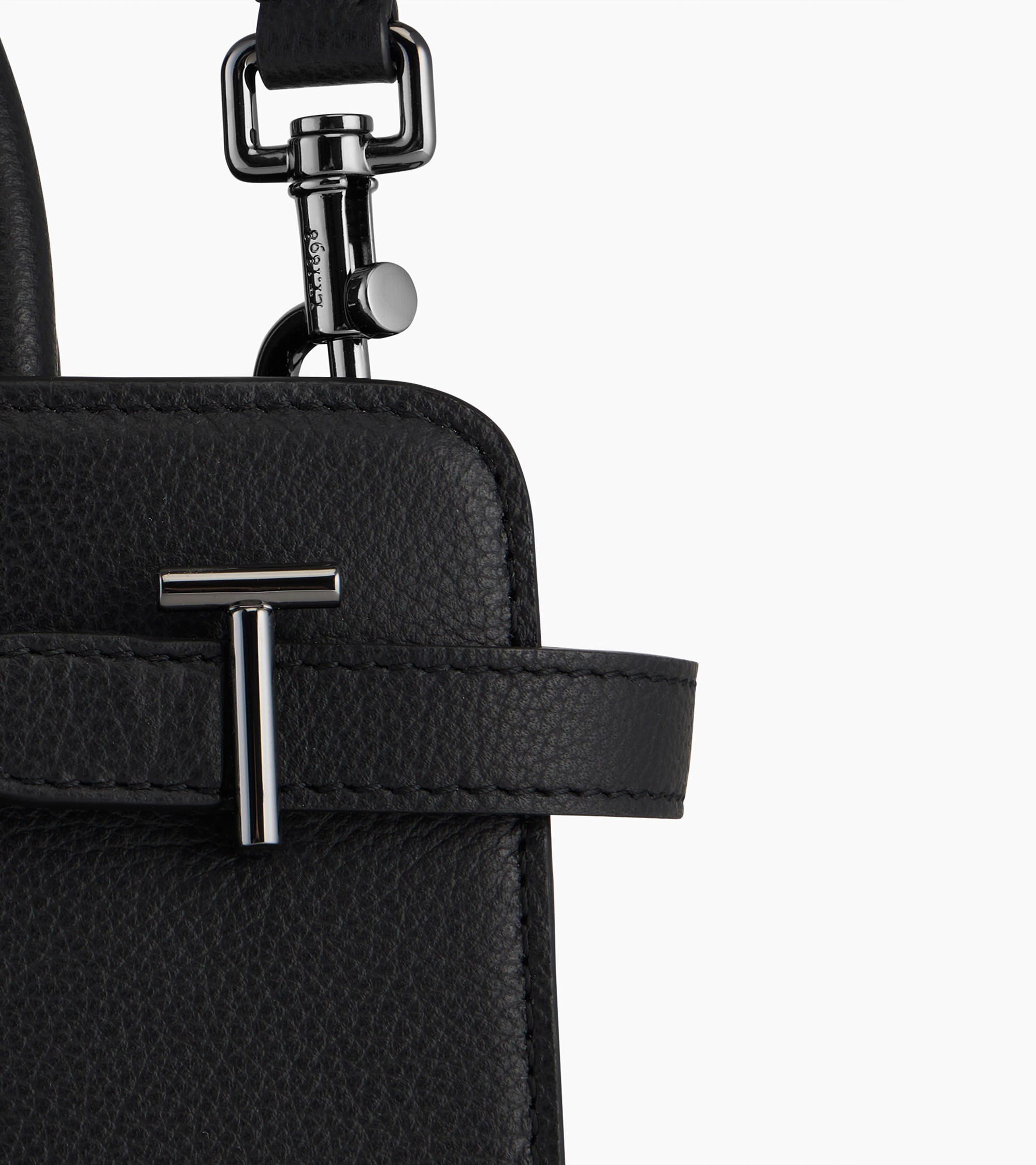Kleine Handtasche Emilie aus genarbtem Leder mit Trageriemen