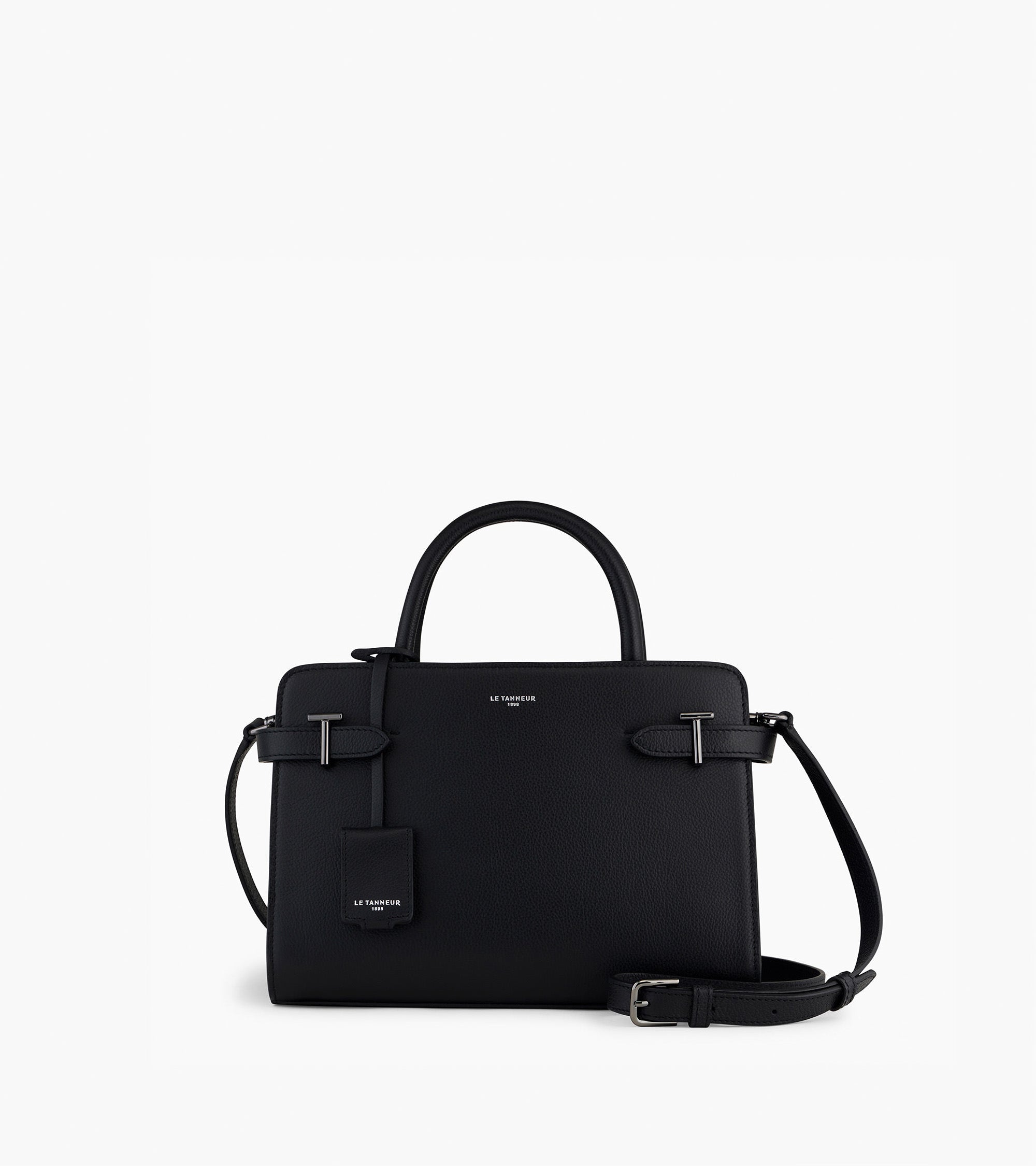 Mittelgroße Handtasche Emilie aus genarbtem Leder