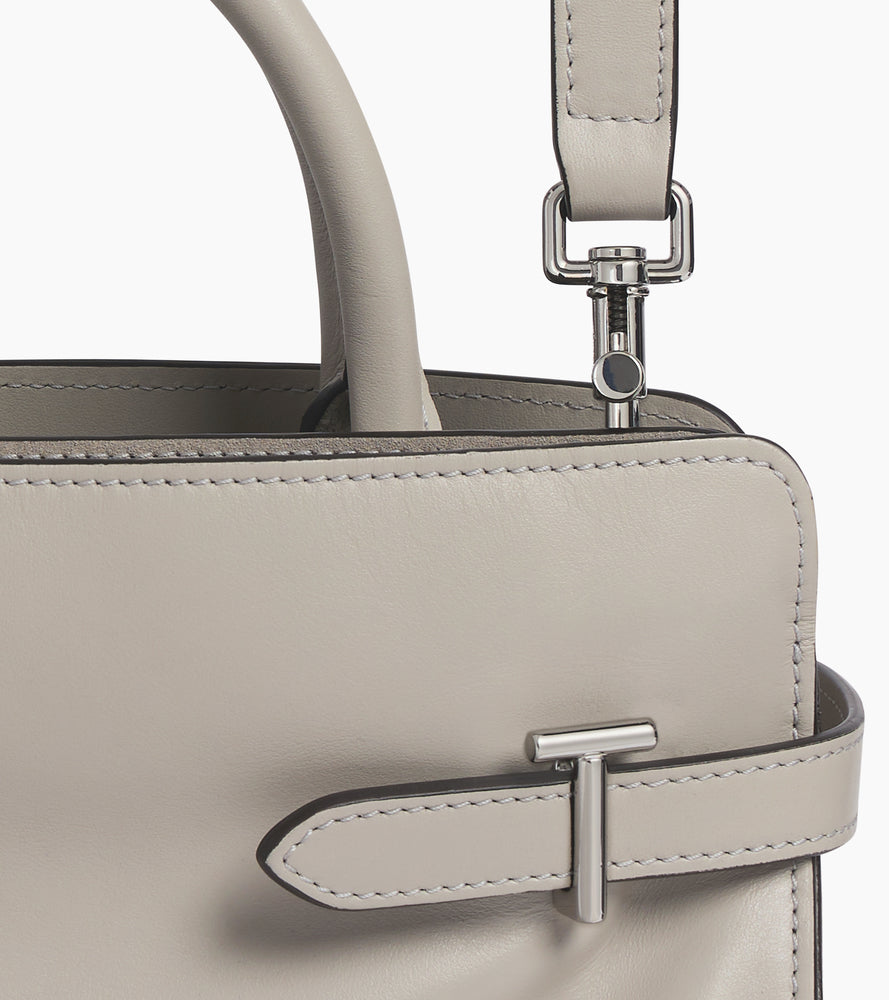 Mittelgroße Handtasche Emie aus Glattleder und nubuk