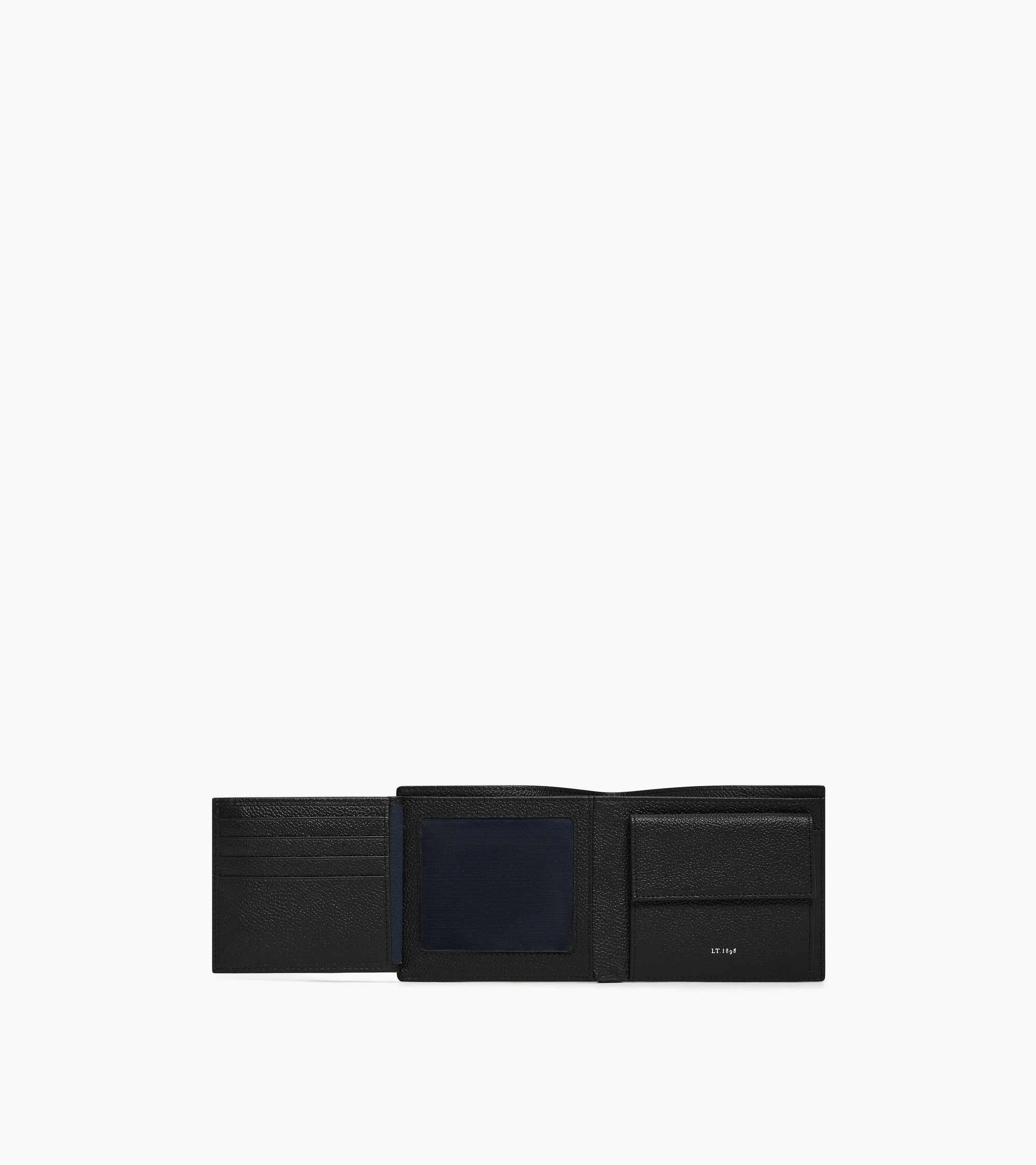 Lucien グレインレザー フラップ付き 二つ折り財布