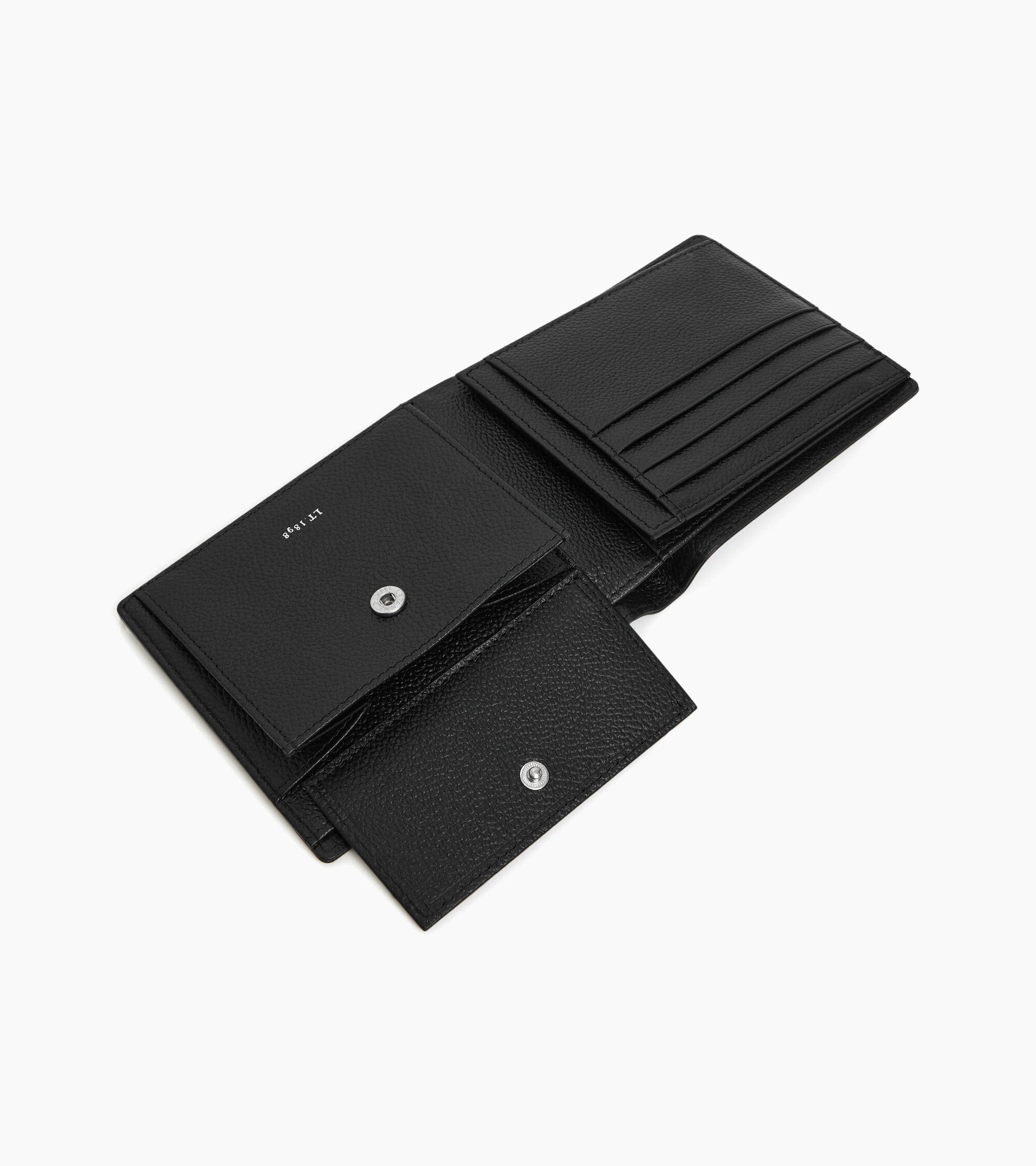 Lucien グレインレザー フラップ付き 二つ折り財布