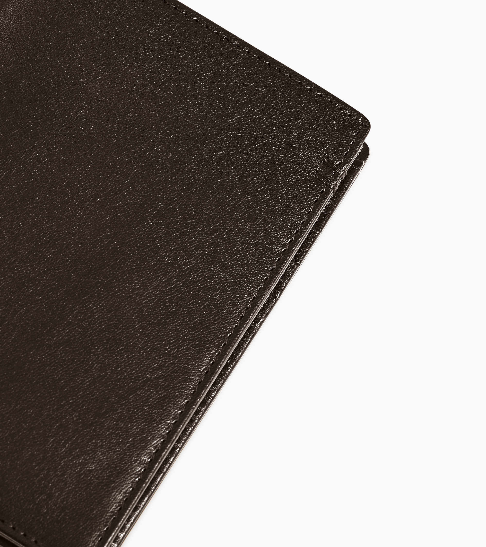 Cartera vertical con cremallera Lucien de piel engrasada