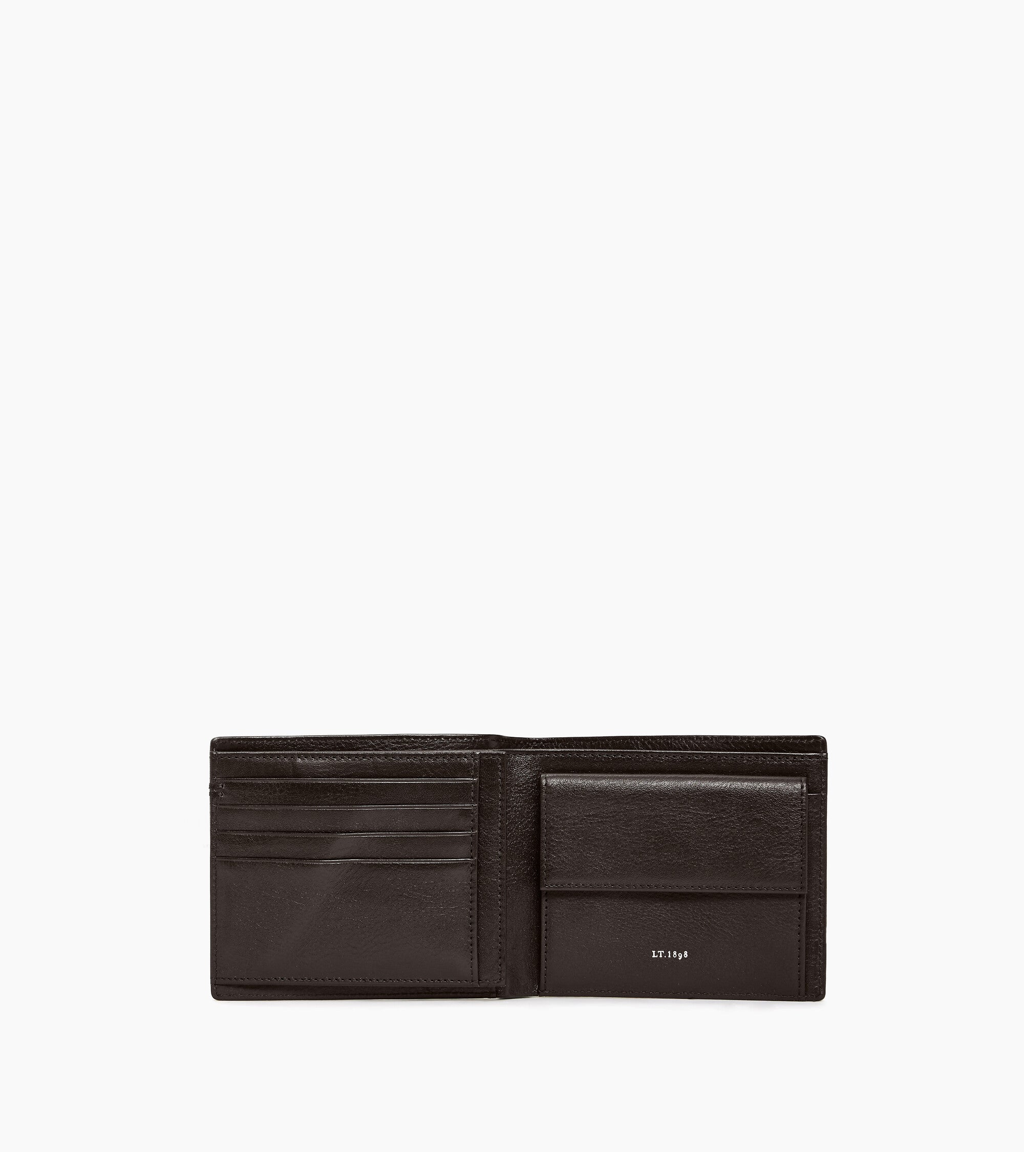 Lucien オイルレザー フラップ付き 二つ折り財布