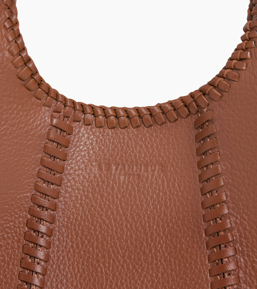 Mini sac à main Juliette en cuir grainé avec surpiqûres