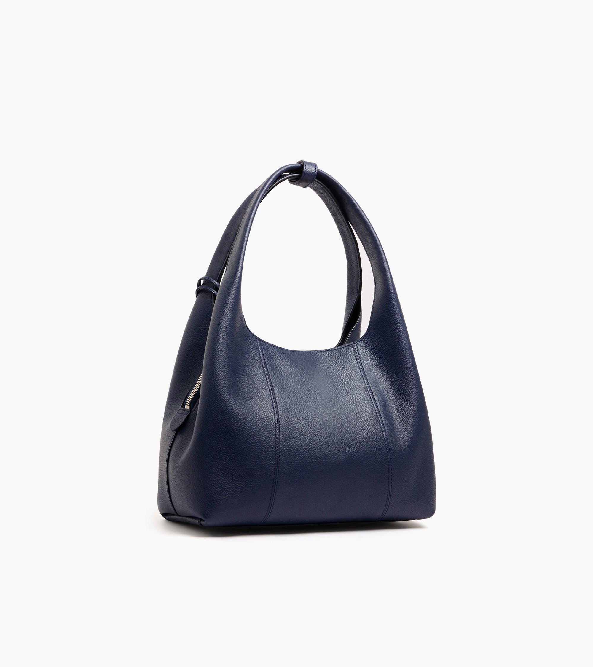 Mittelgroße Schultertasche Modell Juliette aus genarbtem Leder