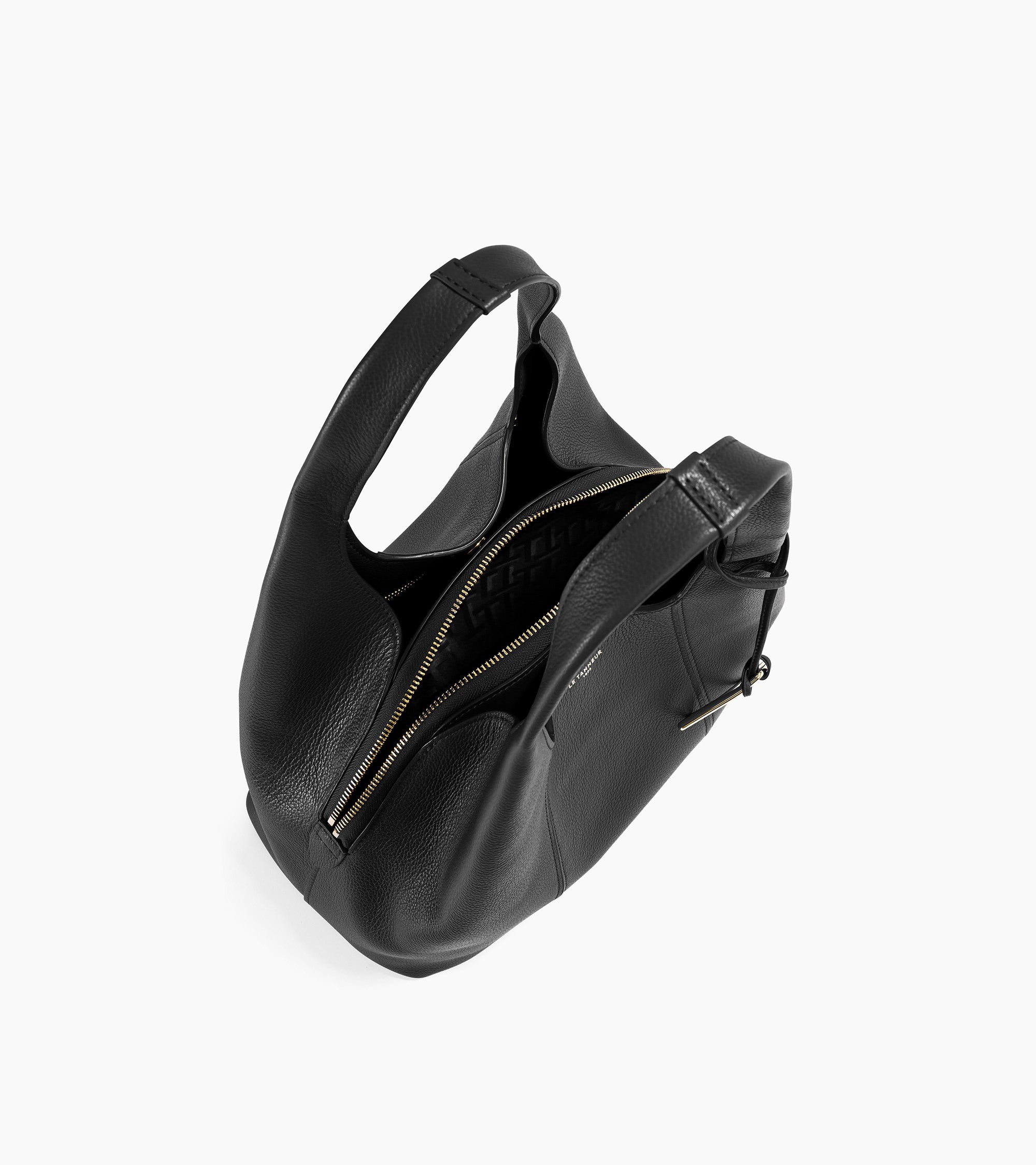 Mittelgroße Schultertasche Modell Juliette aus genarbtem Leder