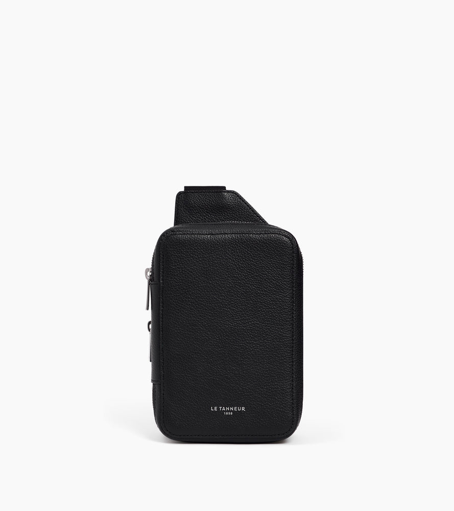 Sacoche sling Emile en cuir grainé
