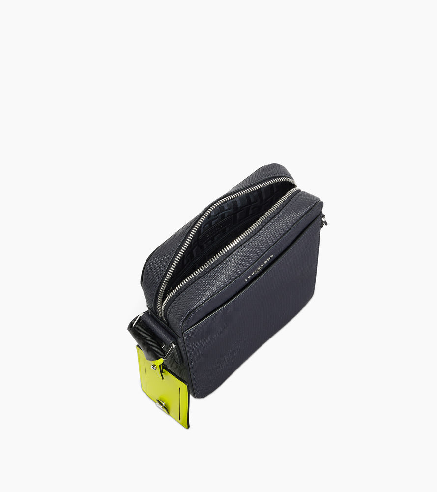 Petite sacoche zippée Emile en cuir signature T