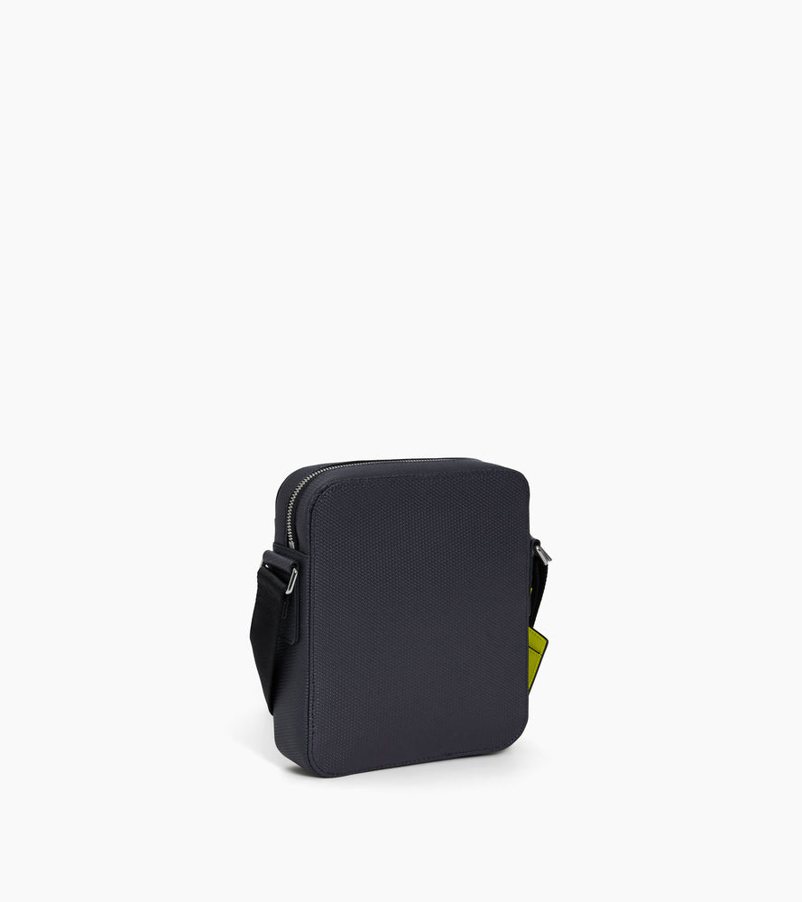 Petite sacoche zippée Emile en cuir signature T