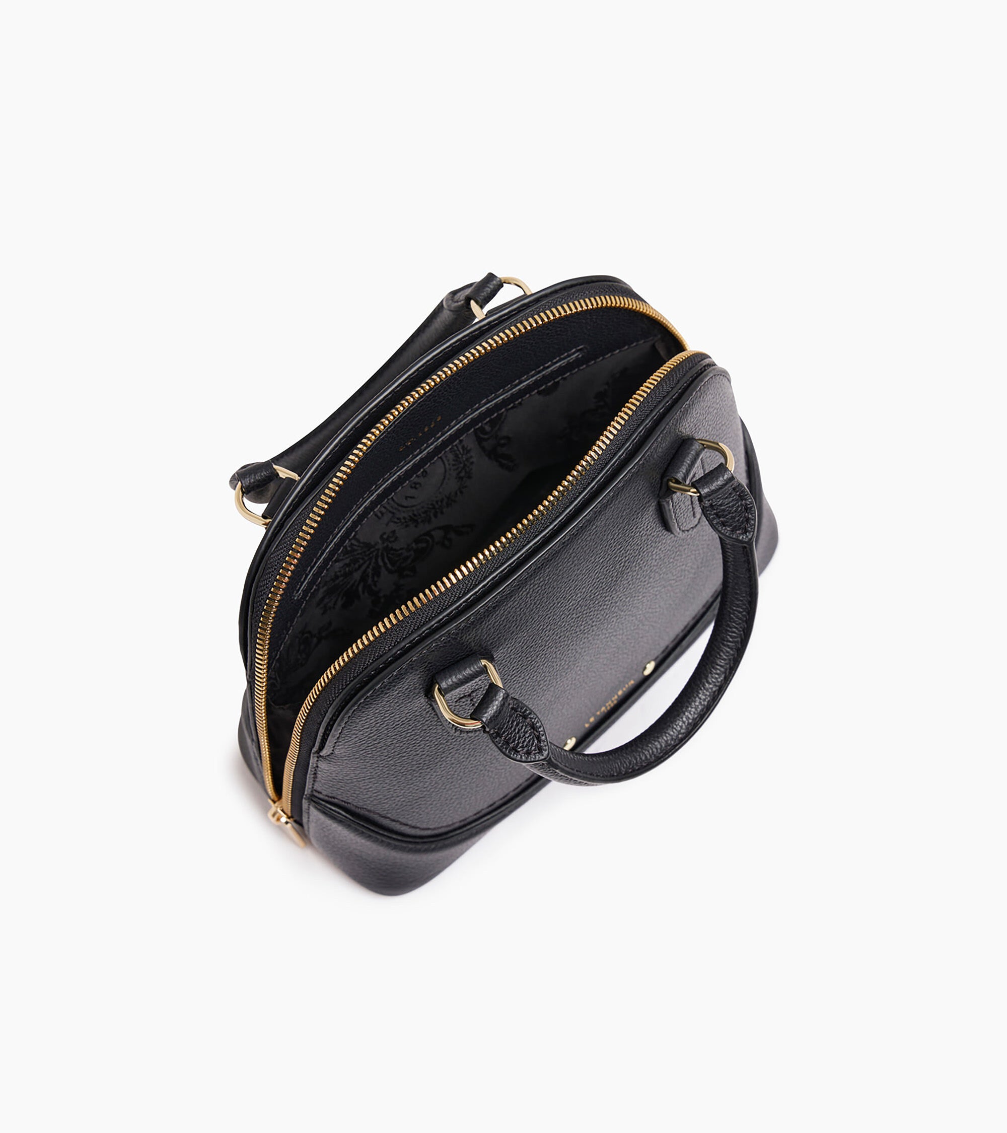 Kleine Handtasche Ella aus genarbtem Leder
