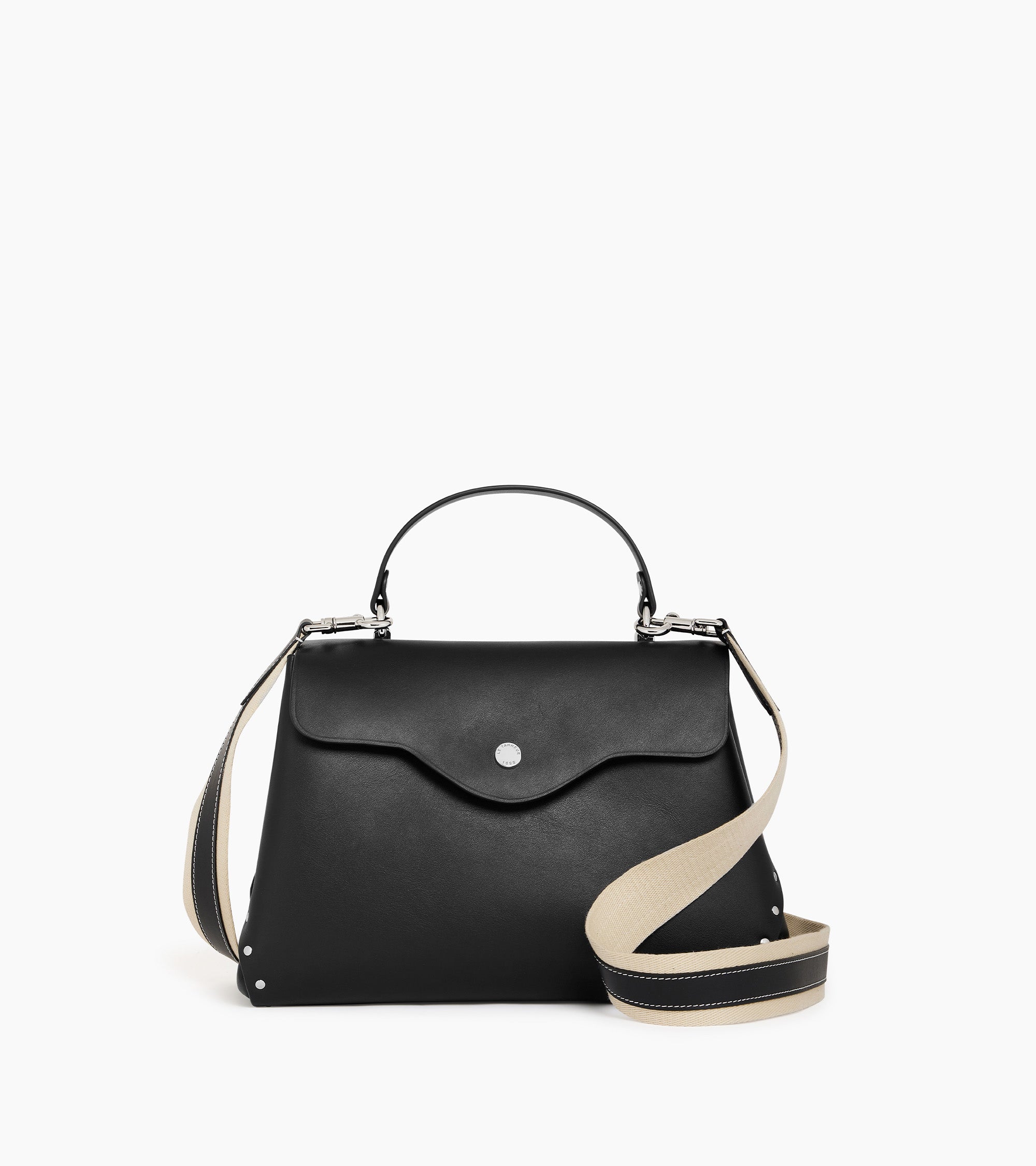 Mittelgroße Handtasche Modell Sans Couture aus Glattleder