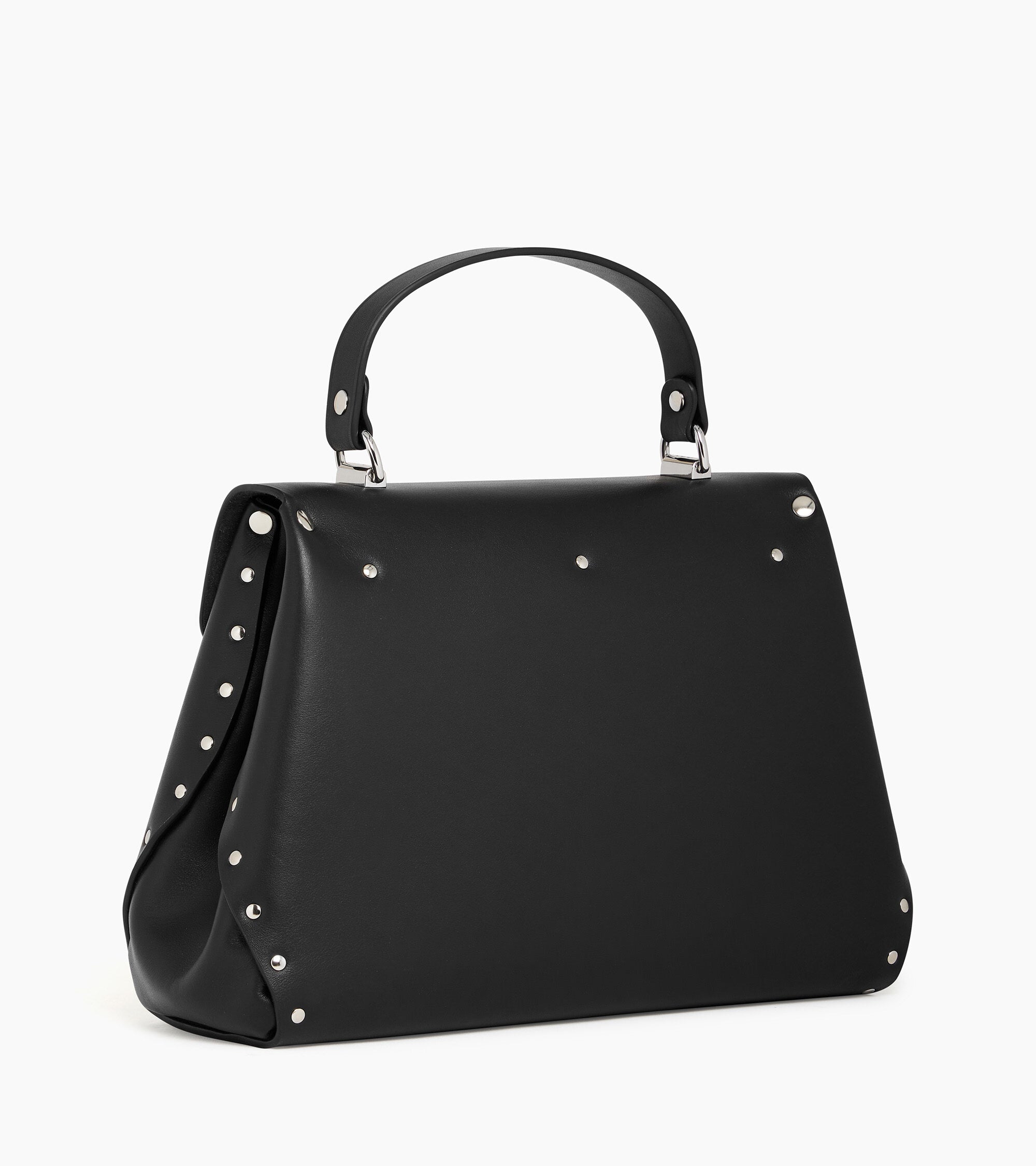 Mittelgroße Handtasche Modell Sans Couture aus Glattleder