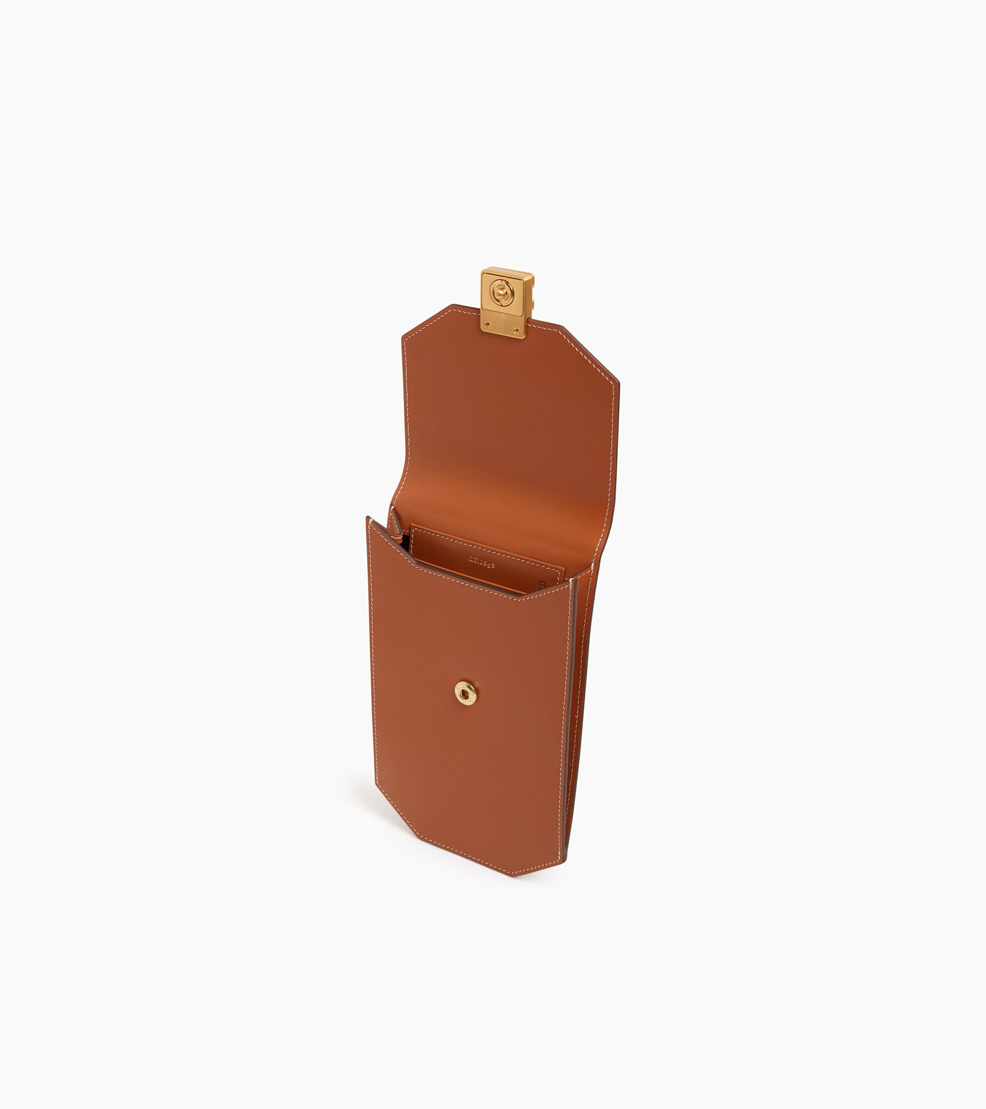 Handytasche Rose mit Klappe aus Glattleder